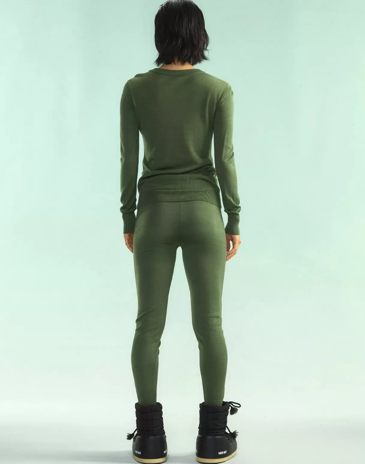Snow-Cynthia Rowley Aspen Knit Jogger DRKGR