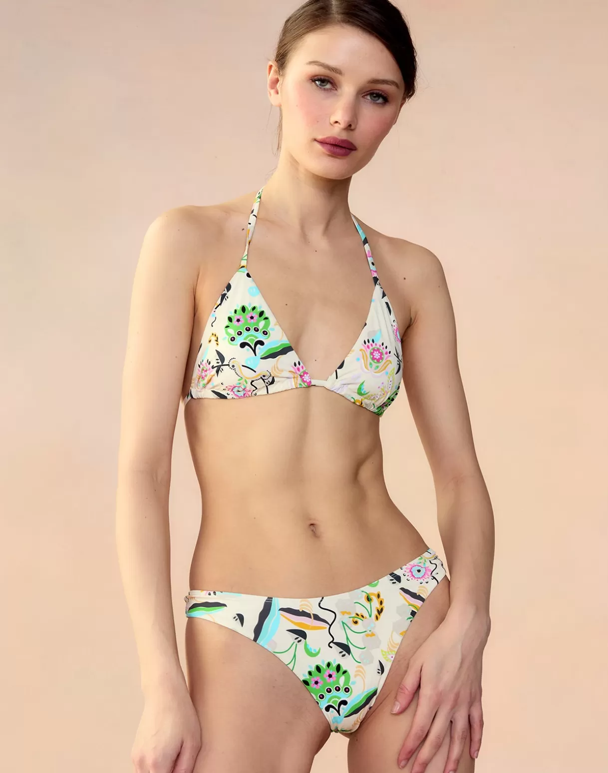 Surf & Swim-Cynthia Rowley Baia Bikini Bottoms WHTFL