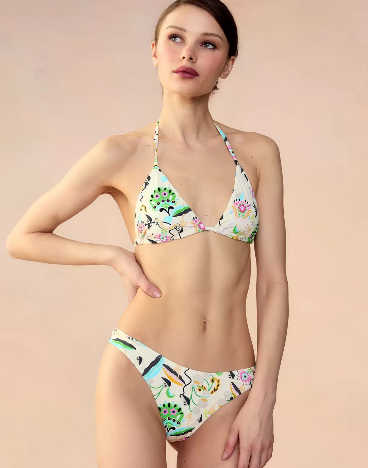 Surf & Swim-Cynthia Rowley Baia Bikini Bottoms WHTFL