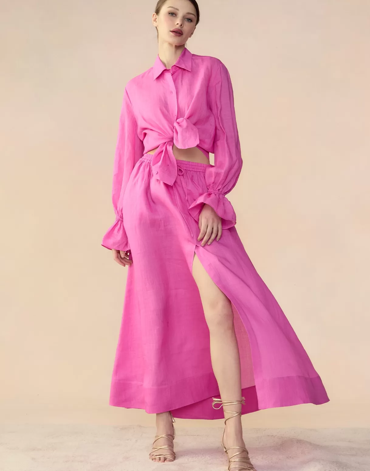 Bottoms-Cynthia Rowley Baleira Skirt HTPNK