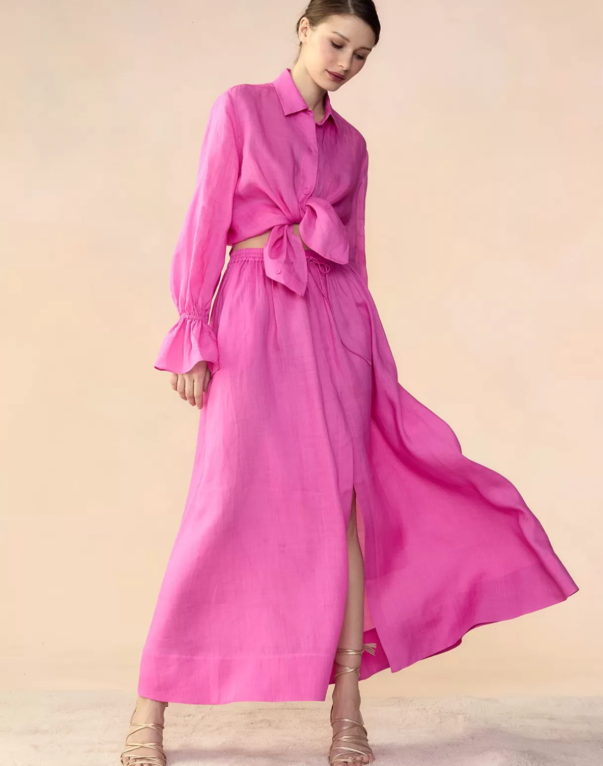 Bottoms-Cynthia Rowley Baleira Skirt HTPNK
