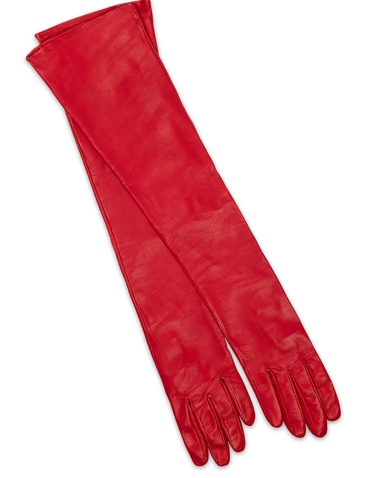 Accessories | Accessories-Cynthia Rowley Bea Long Leather Gloves Red