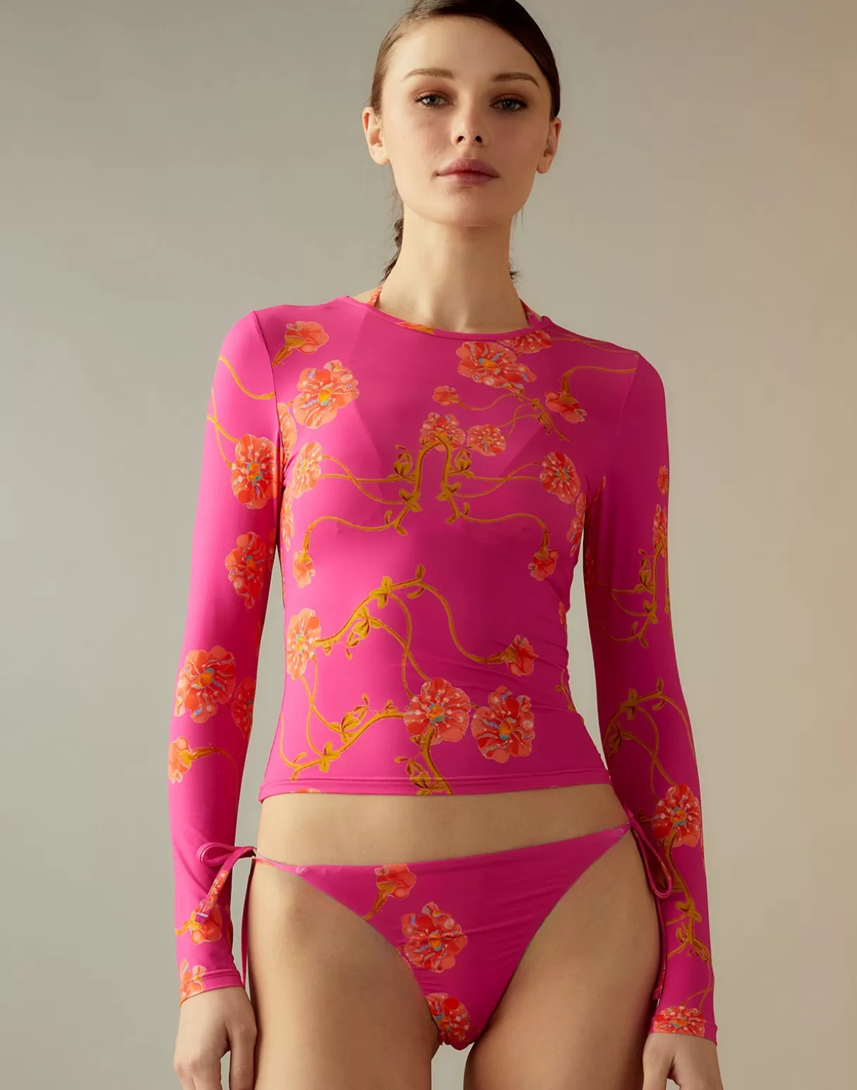 Surf & Swim-Cynthia Rowley Bella Rashguard PNKFL
