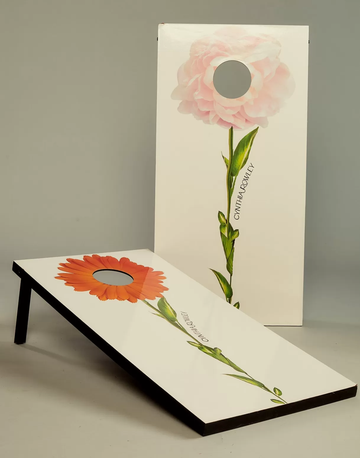 All Sport | Accessories-Cynthia Rowley Bloom Cornhole Boards PNKORG