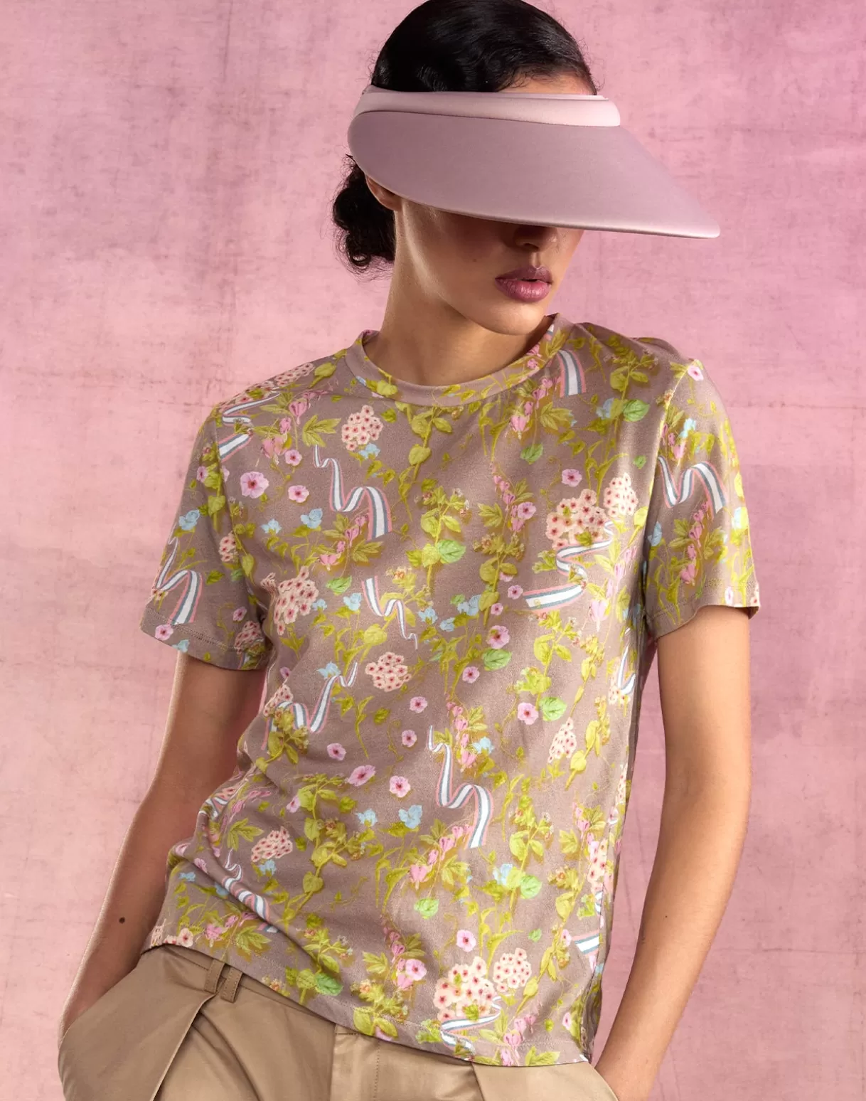 Tops-Cynthia Rowley Bloom Tee CMLFLR