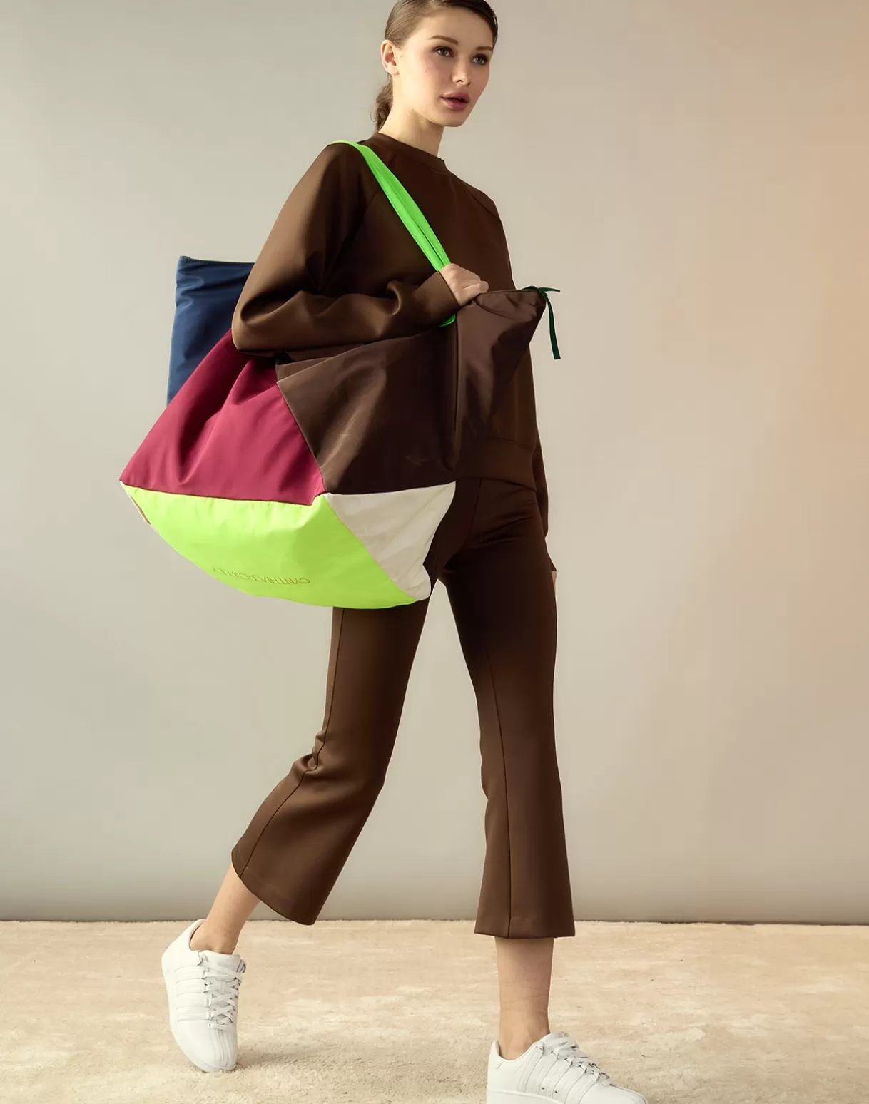 All Sport-Cynthia Rowley Bonded Active Pant Brown