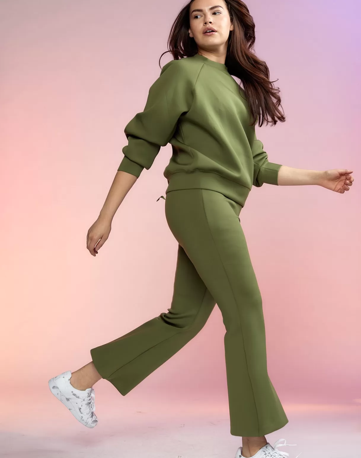 All Sport-Cynthia Rowley Bonded Active Pant DRKGR