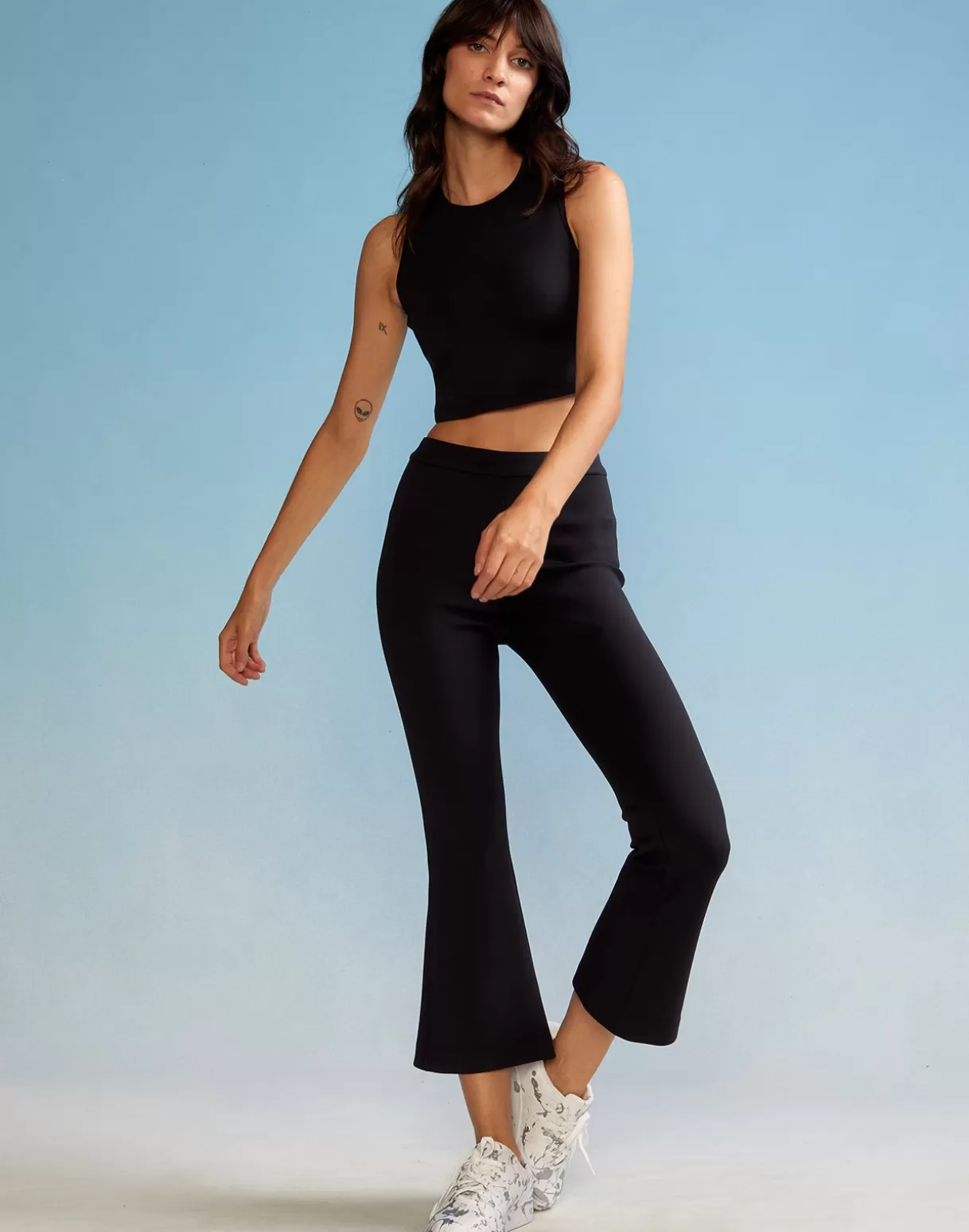 All Sport-Cynthia Rowley Bonded Active Pant BLACK