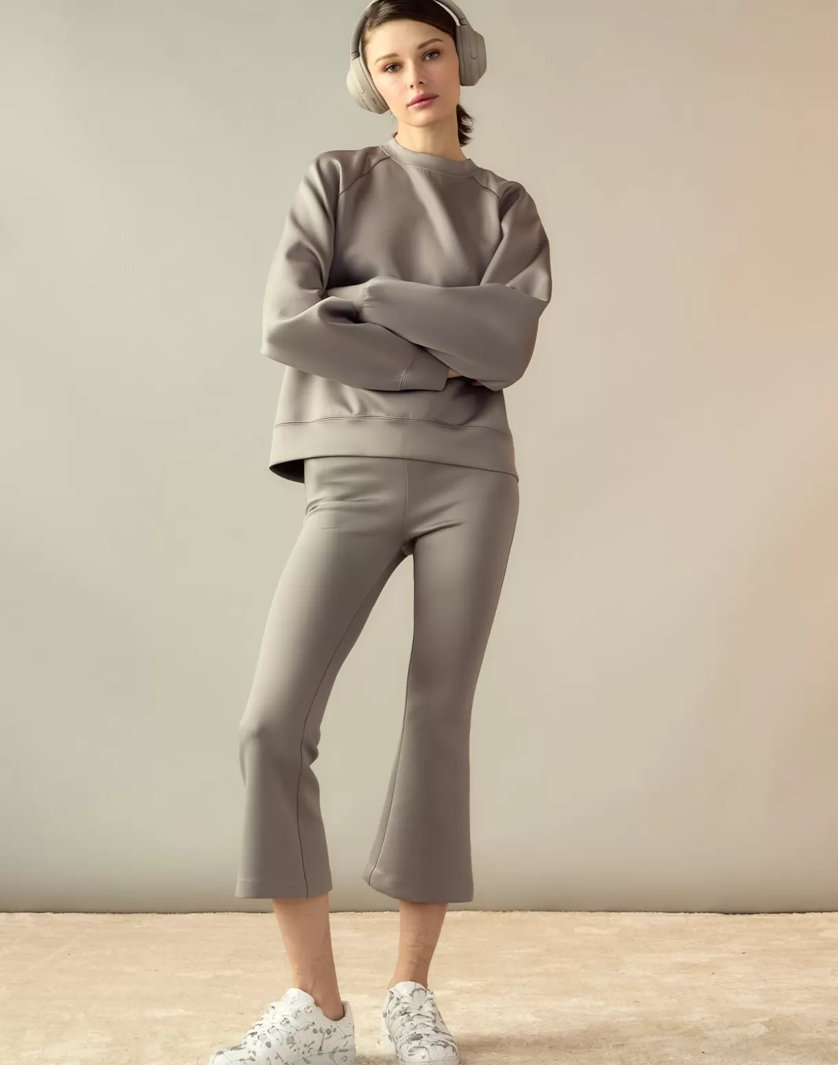 All Sport-Cynthia Rowley Bonded Active Pant GRAY