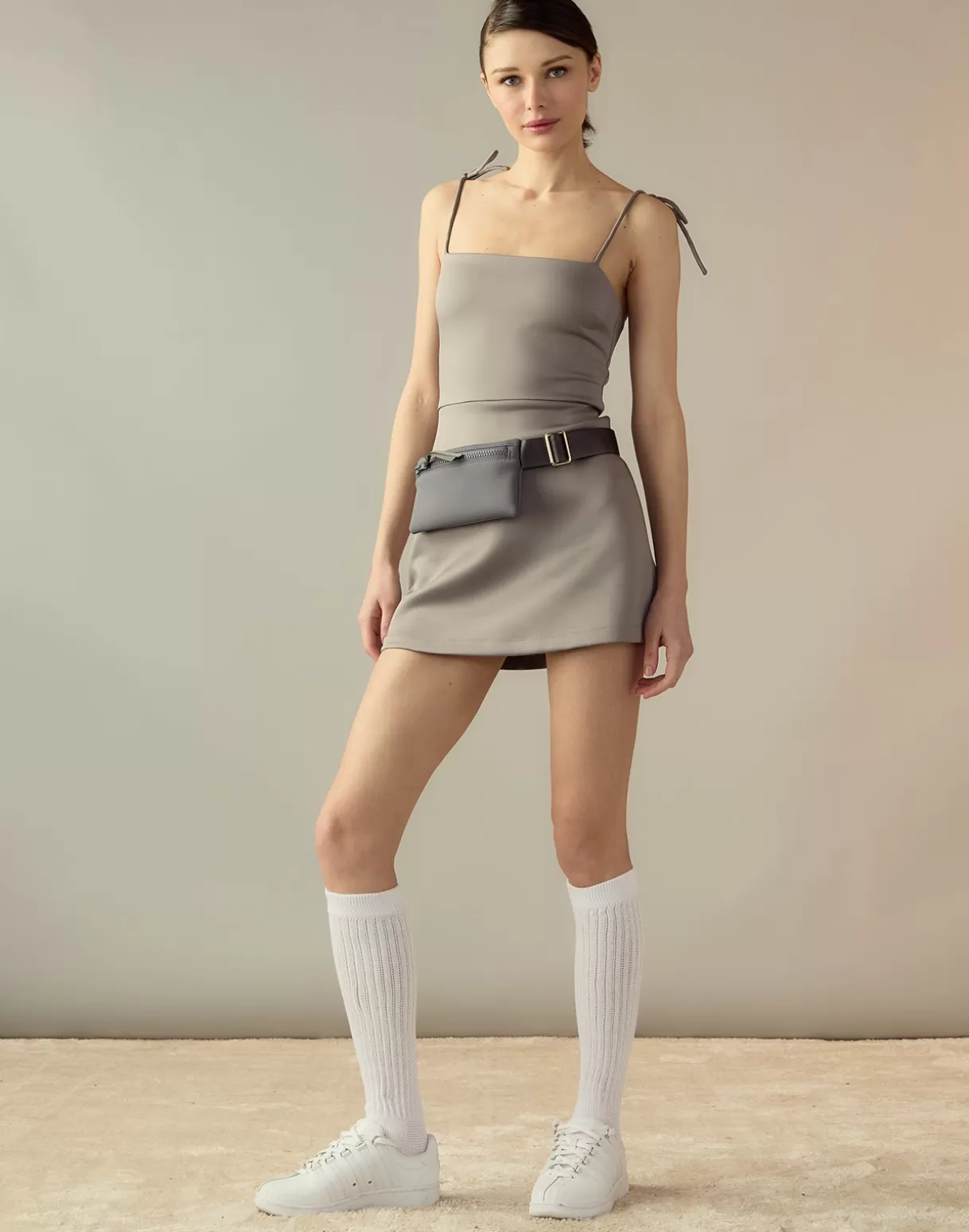 All Sport-Cynthia Rowley Bonded Basics Dress GRAY