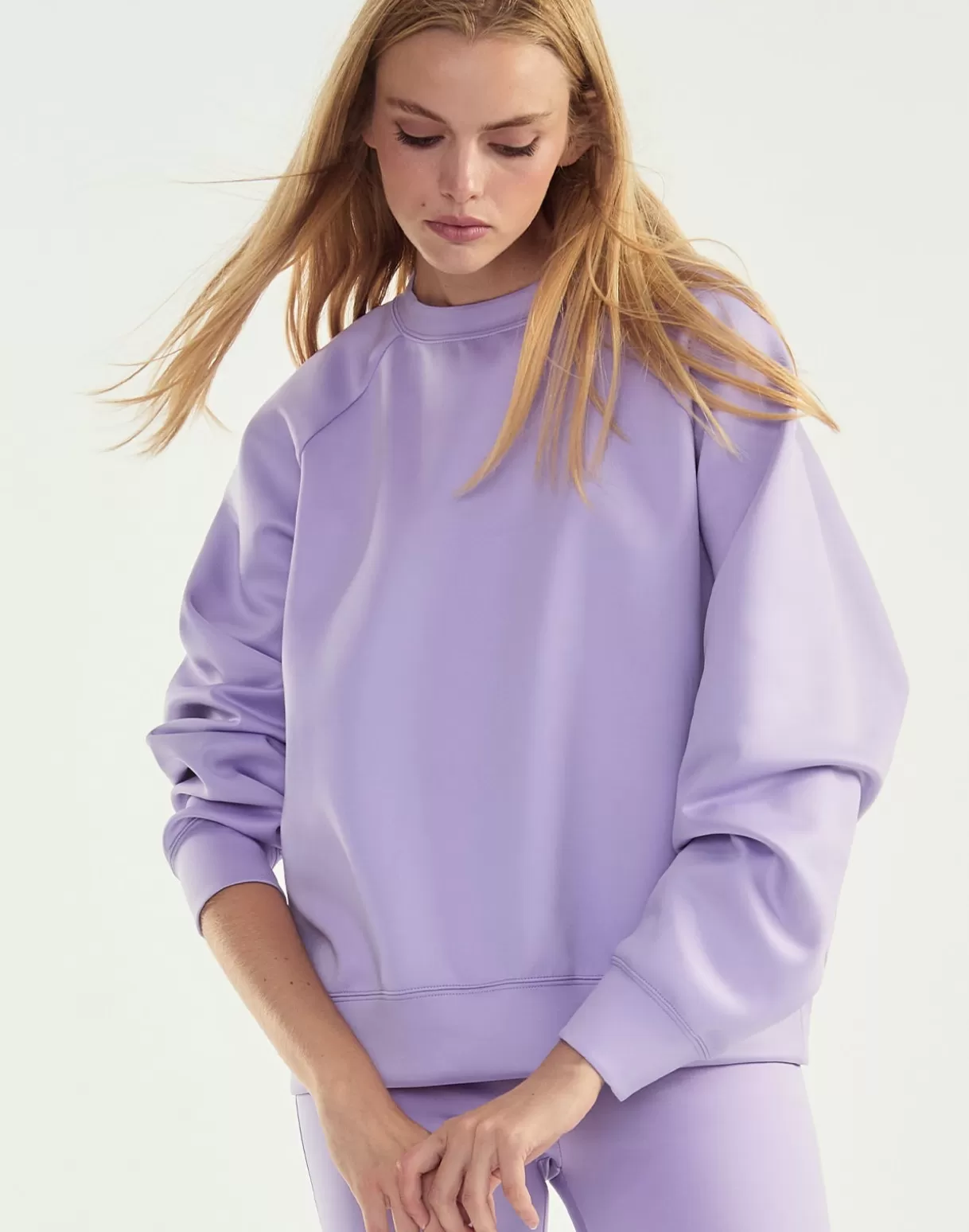 All Sport-Cynthia Rowley Bonded Pullover Sweatshirt LVNDR
