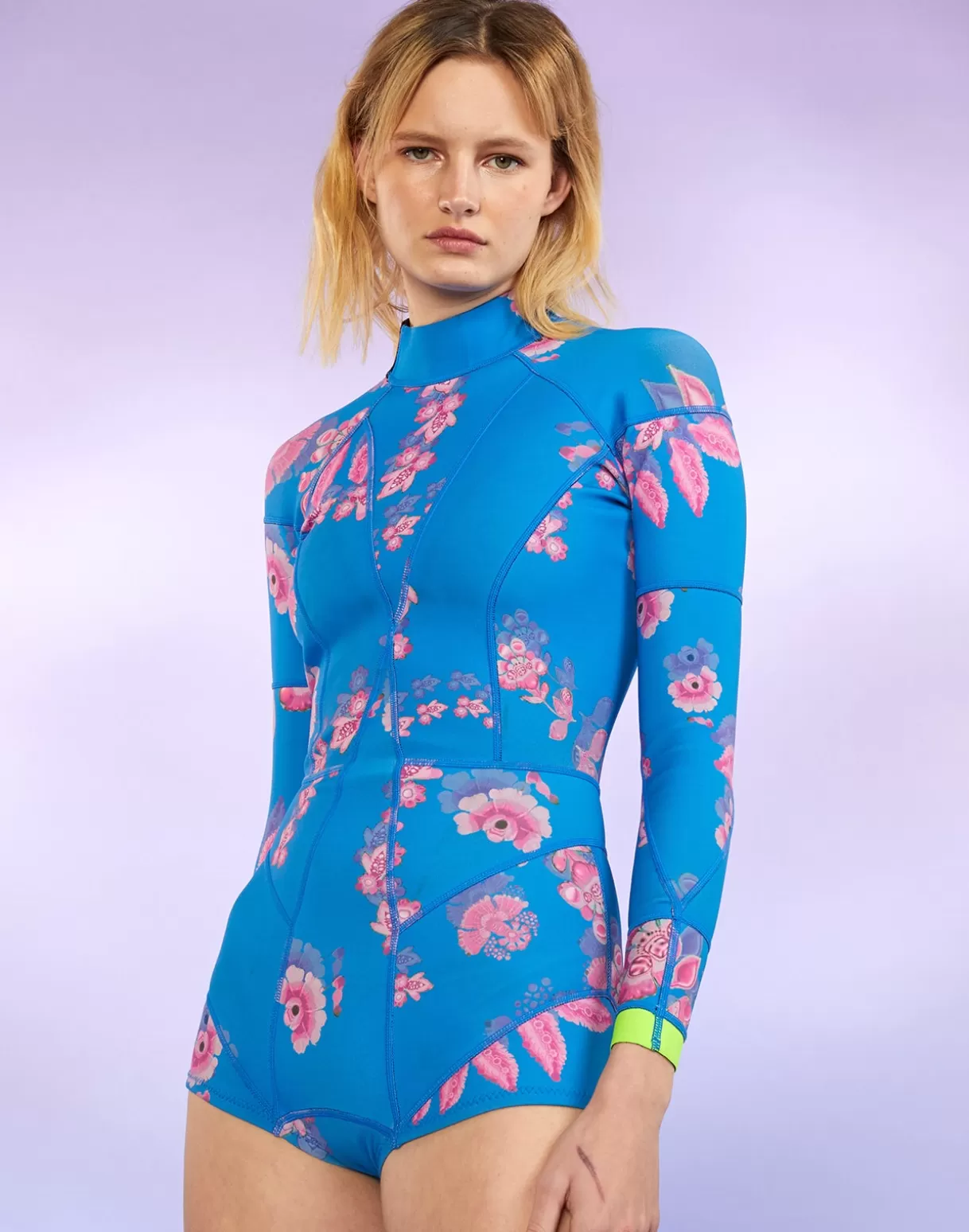 Surf & Swim-Cynthia Rowley Bowie Floral Wetsuit BLPKM