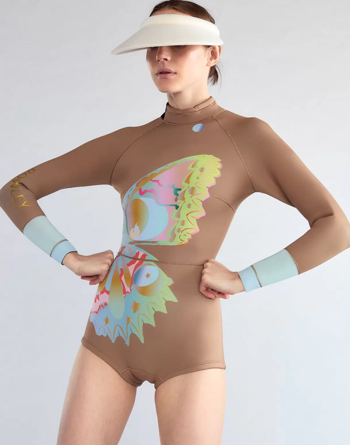 Surf & Swim-Cynthia Rowley Butterfly Wetsuit CAMEL