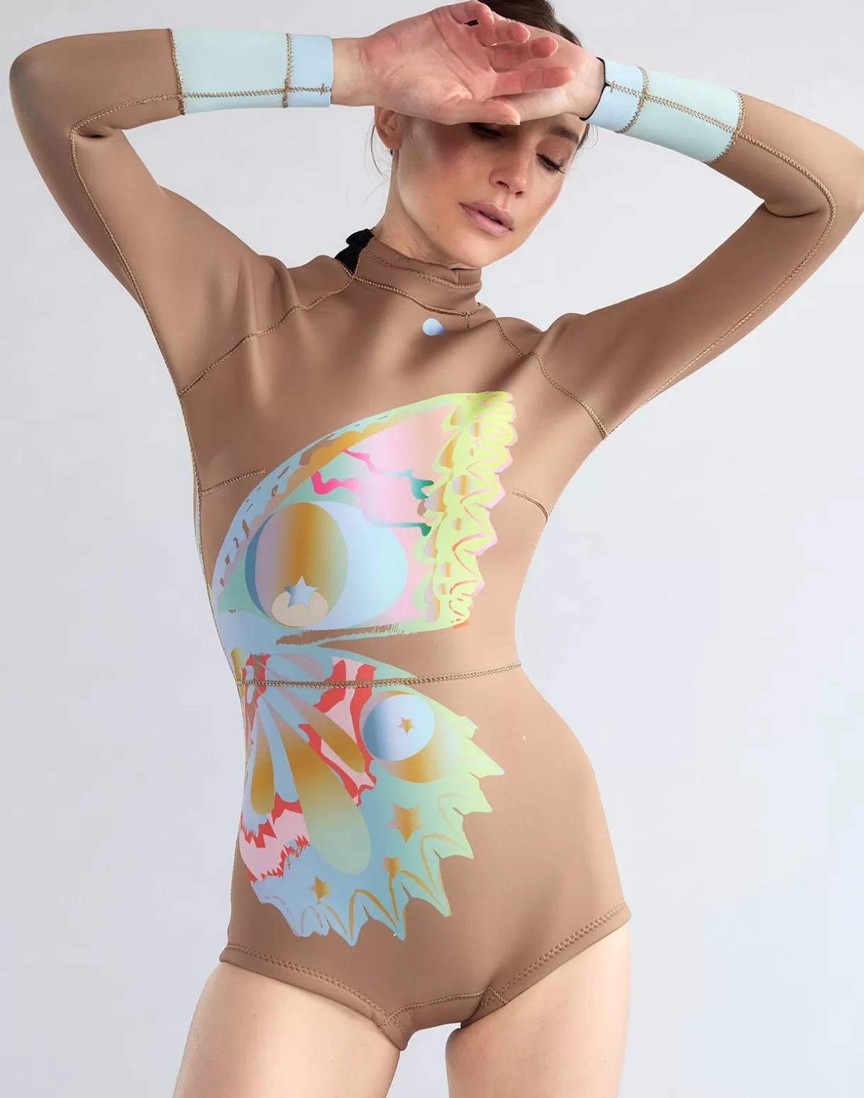 Surf & Swim-Cynthia Rowley Butterfly Wetsuit CAMEL