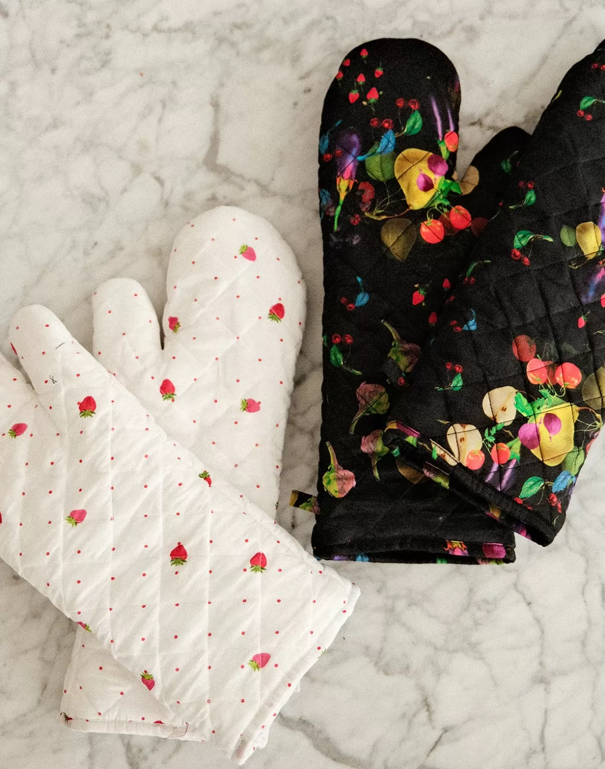 Home-Cynthia Rowley CR x Kit Quilted Oven Mitt BLACK