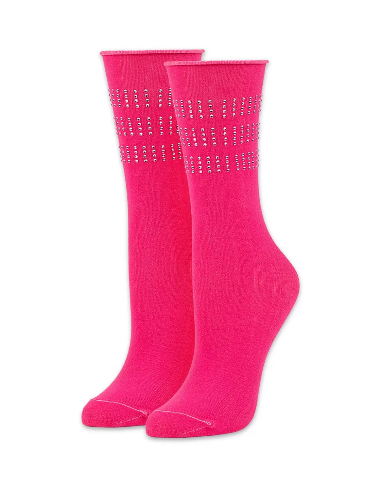 All Sport | Accessories-Cynthia Rowley Crystal Sport Socks HTPNK