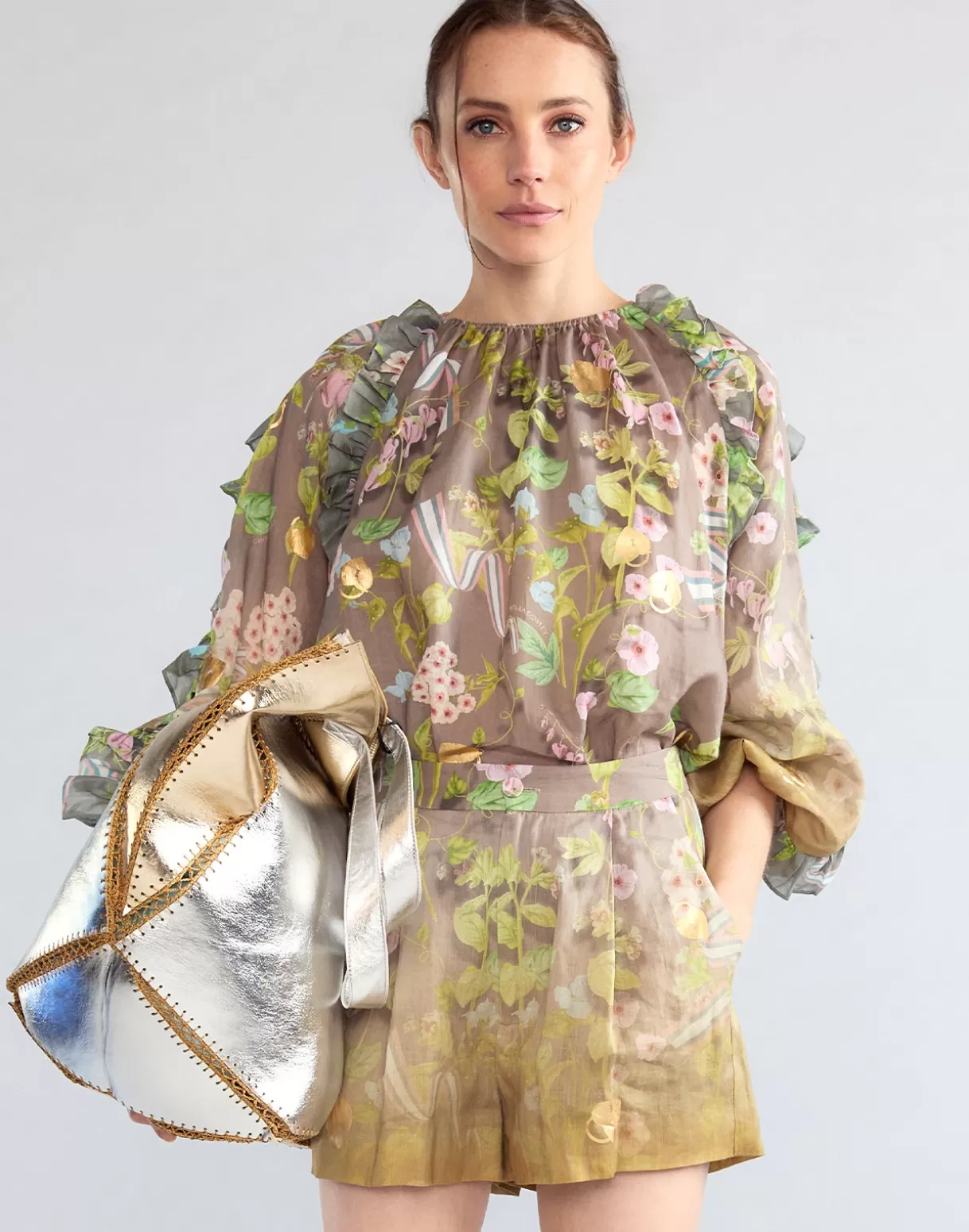 Tops-Cynthia Rowley Dawn Blouse CMLMLT