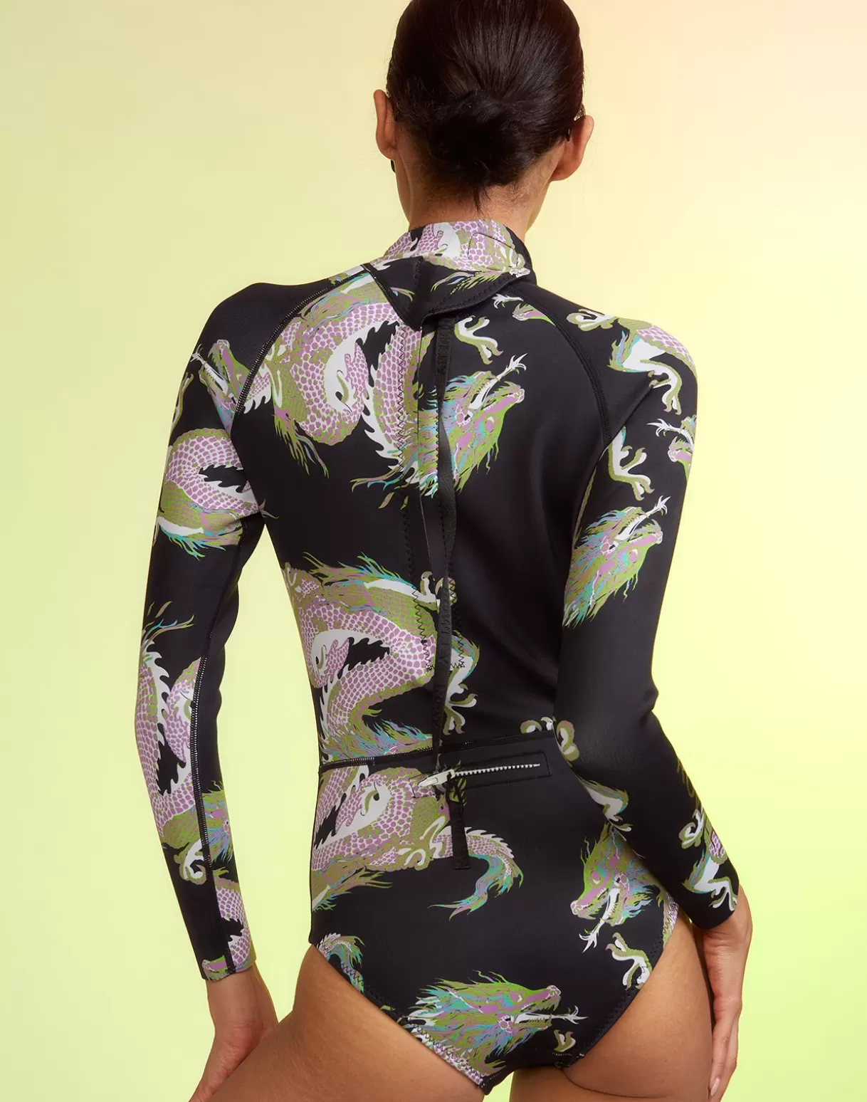 Surf & Swim-Cynthia Rowley Dragon Wetsuit BLKMT