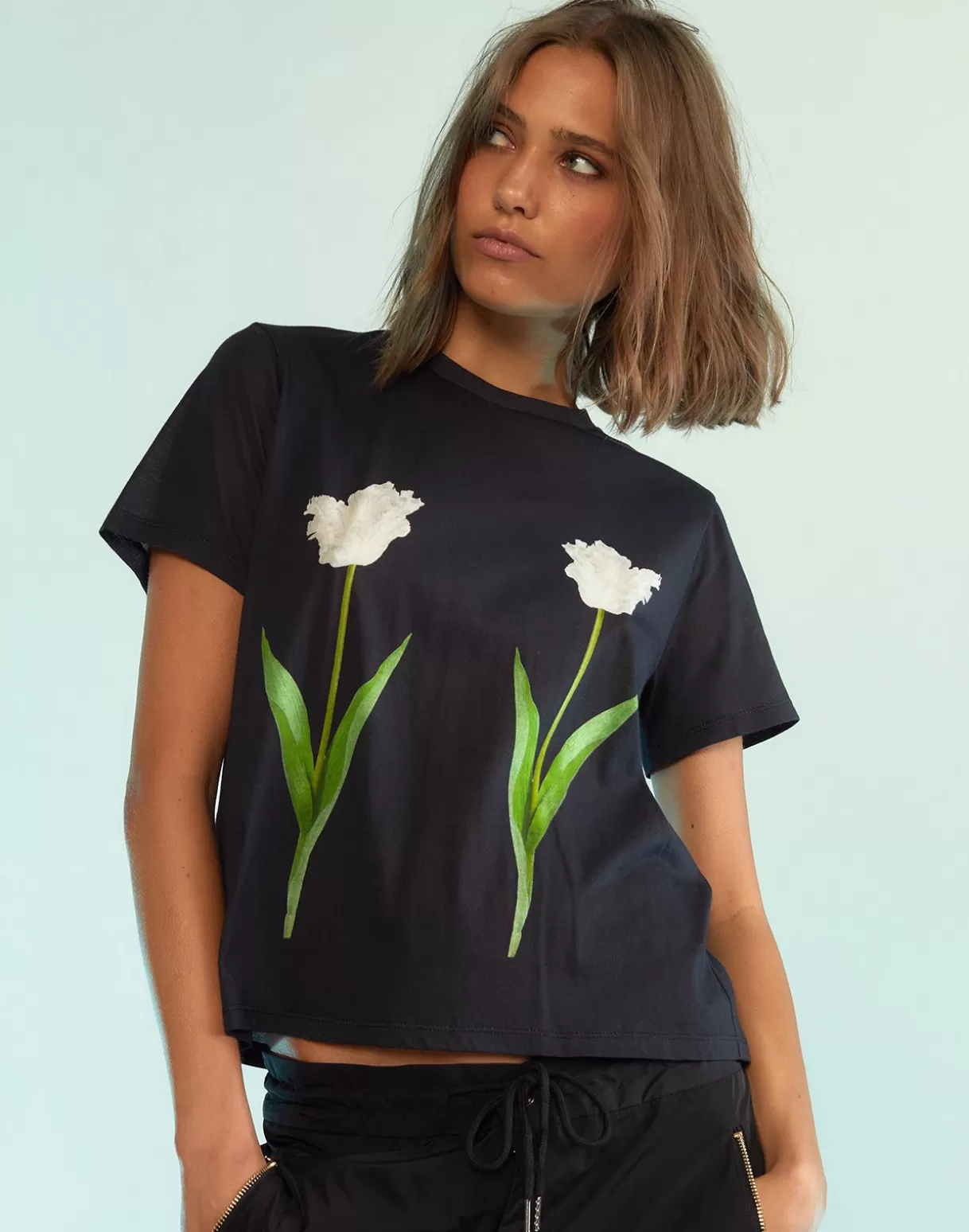 Tops-Cynthia Rowley Everyday Tees BLKWT