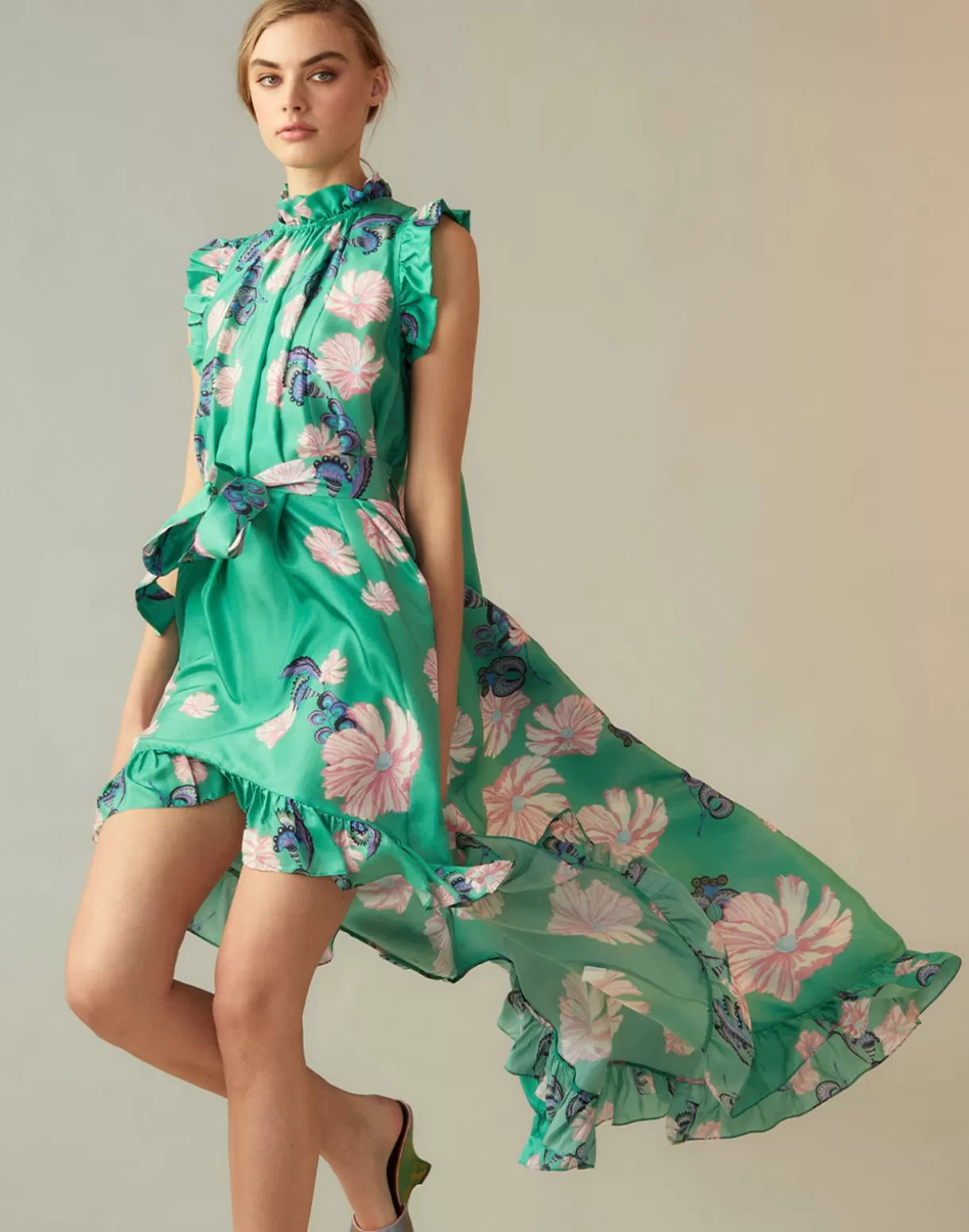 Dresses-Cynthia Rowley Garden of Eden Dress GRNFL