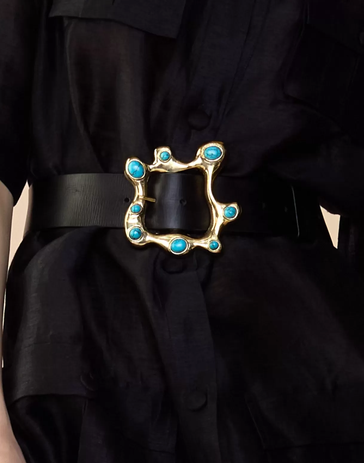 Accessories | Accessories-Cynthia Rowley Hidden Gem Belt BLKTQU