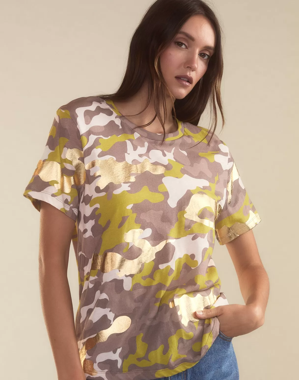 Tops-Cynthia Rowley In Plain Sight Tee PNKCMO