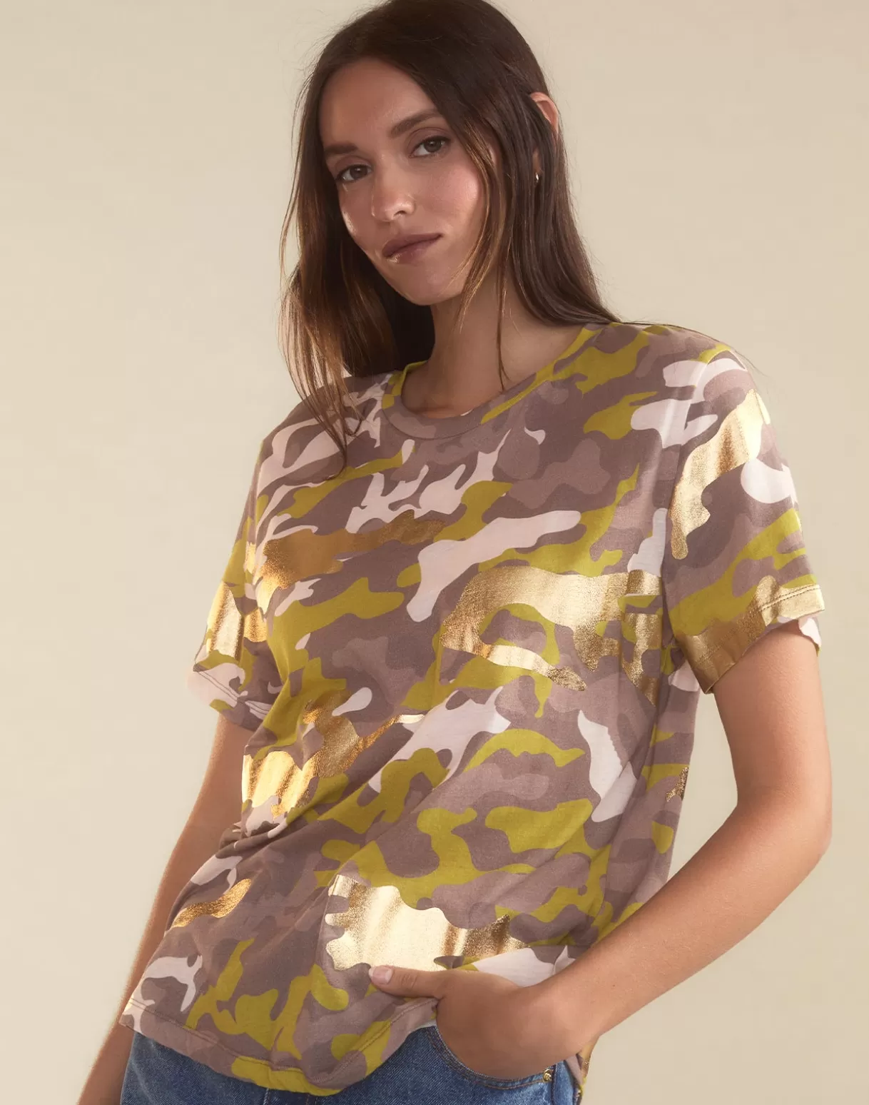 Tops-Cynthia Rowley In Plain Sight Tee PNKCMO