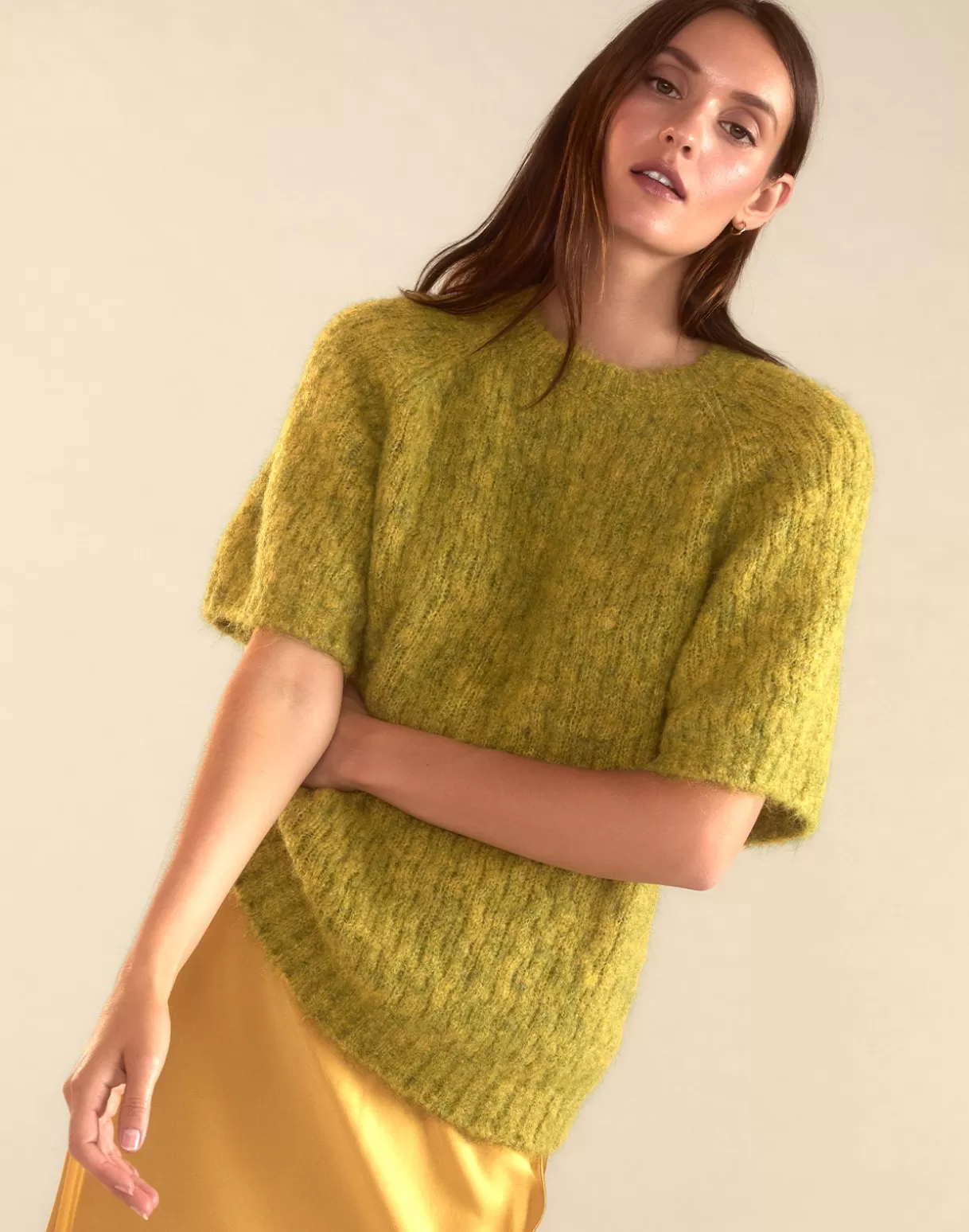 Tops-Cynthia Rowley Kendal Knit Sweater GREEN