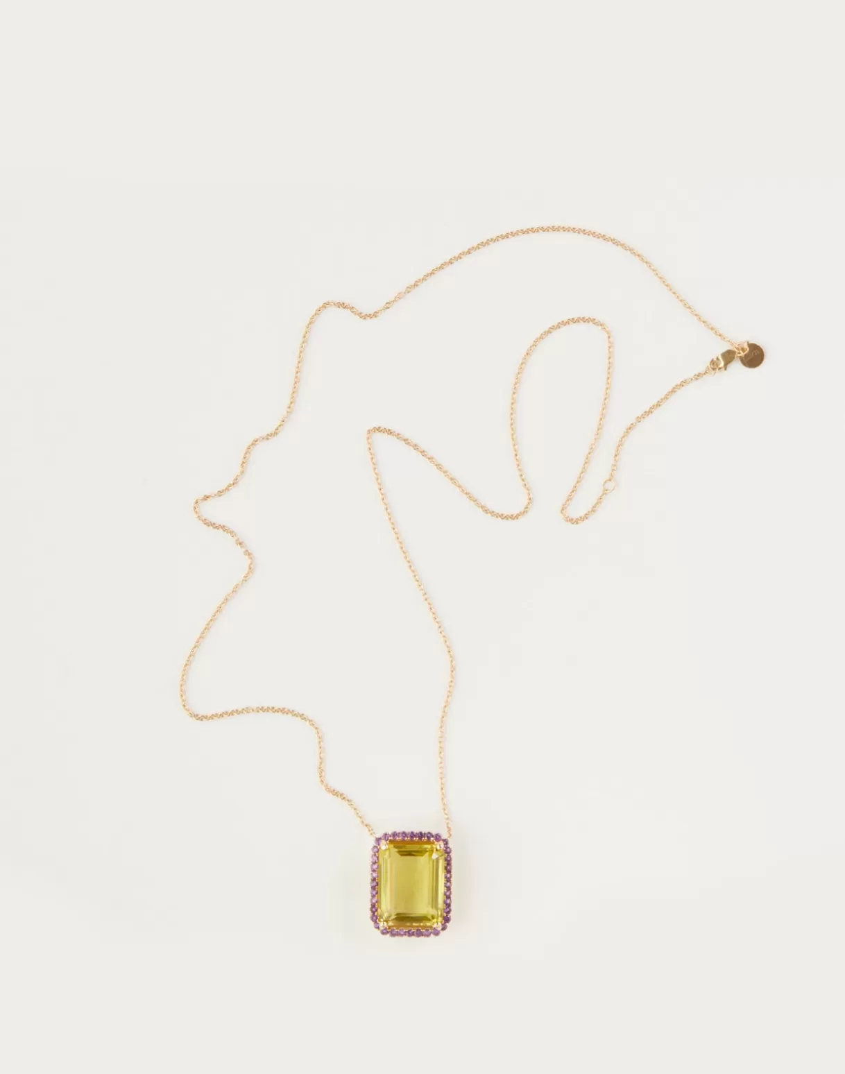 Accessories | Accessories-Cynthia Rowley Lemon Quartz with Amethyst Pendant