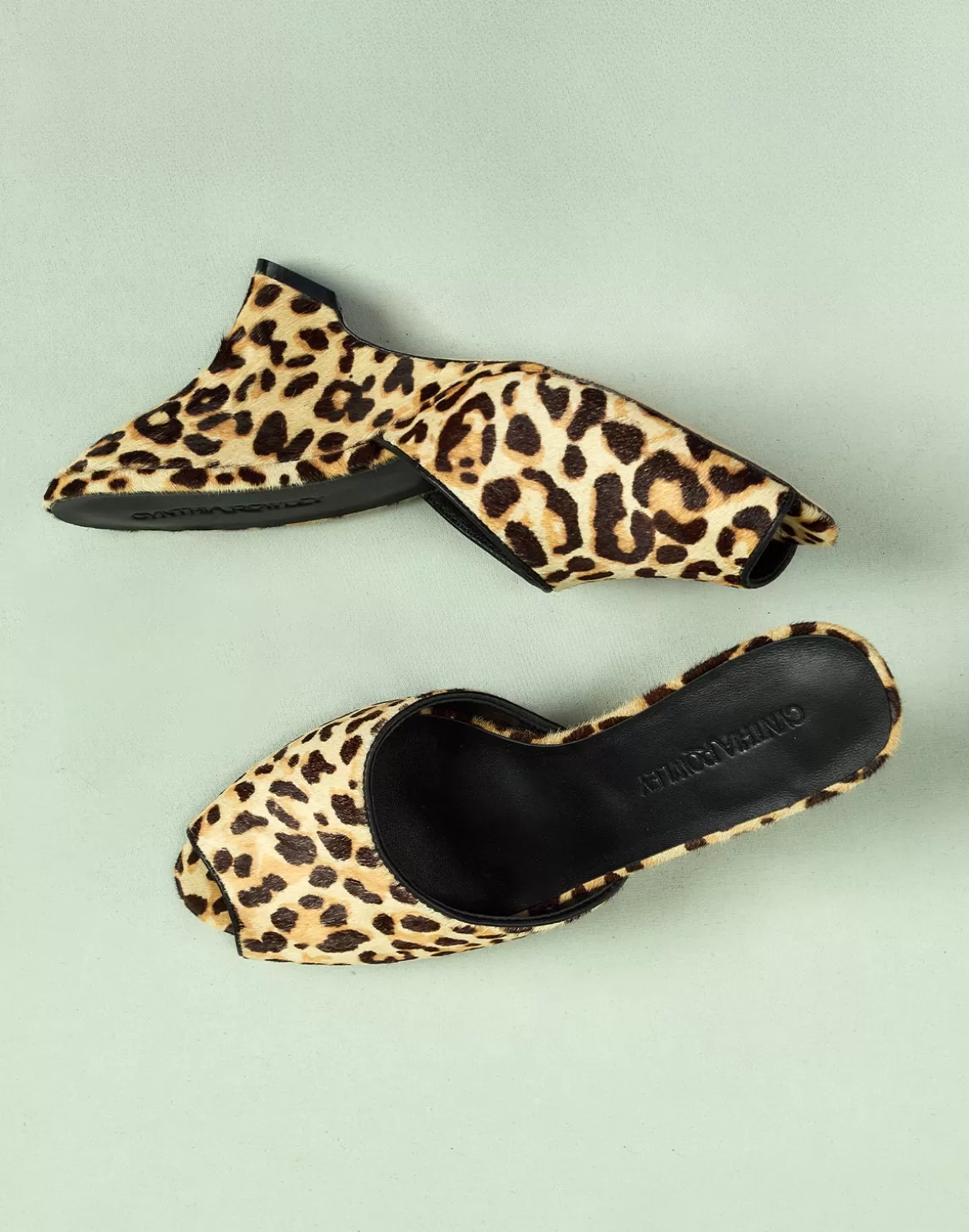 Shoes | Accessories-Cynthia Rowley Leopard Pony Hair Wedges LEOPD