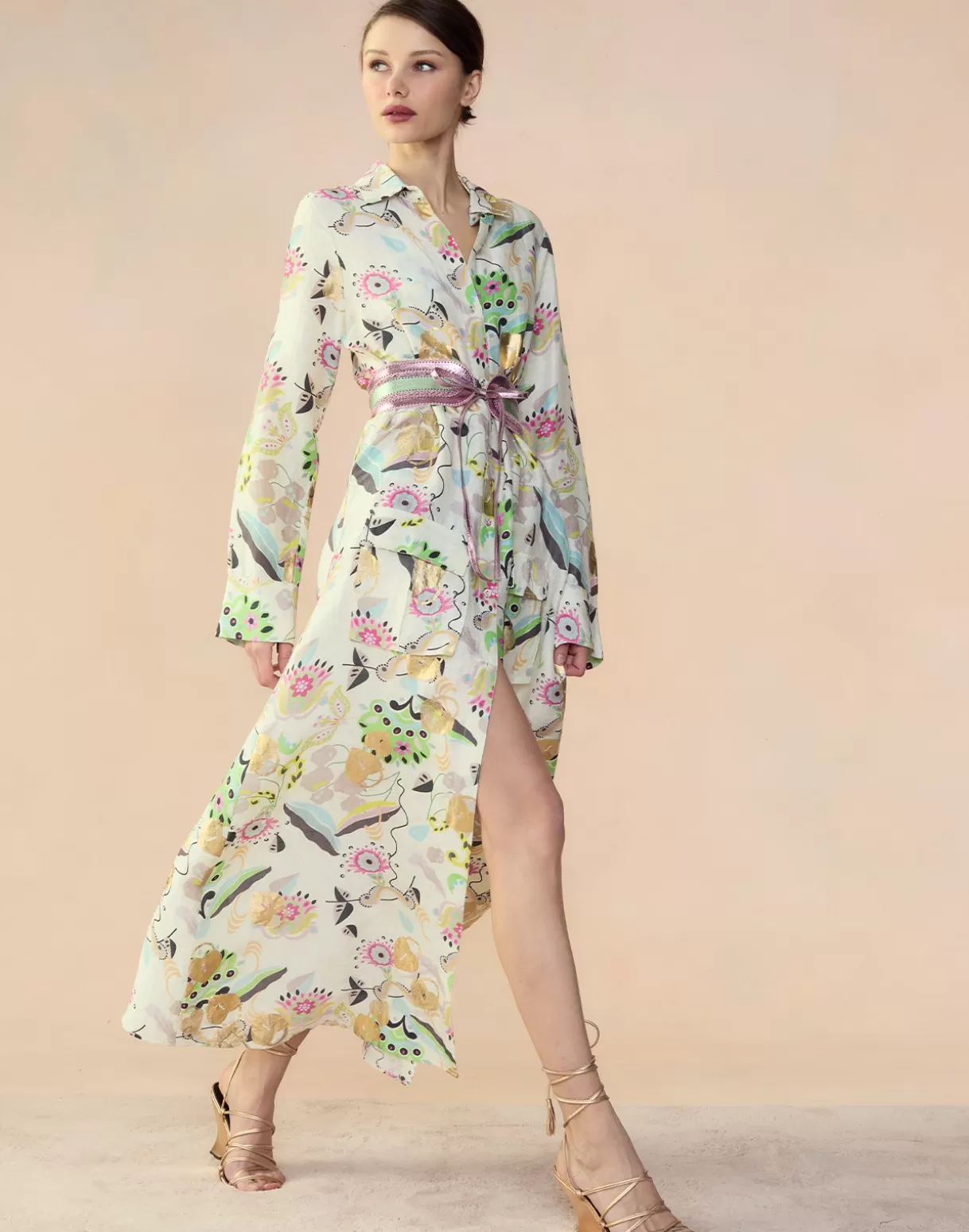 Dresses-Cynthia Rowley Love Locket Linen Shirt Dress WHTFL