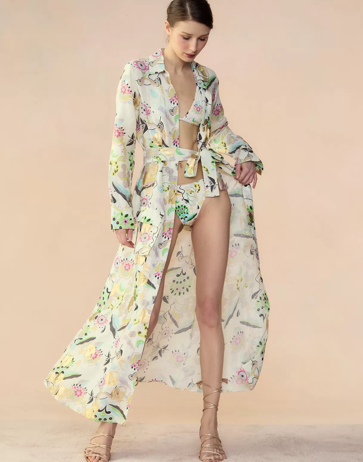 Dresses-Cynthia Rowley Love Locket Linen Shirt Dress WHTFL