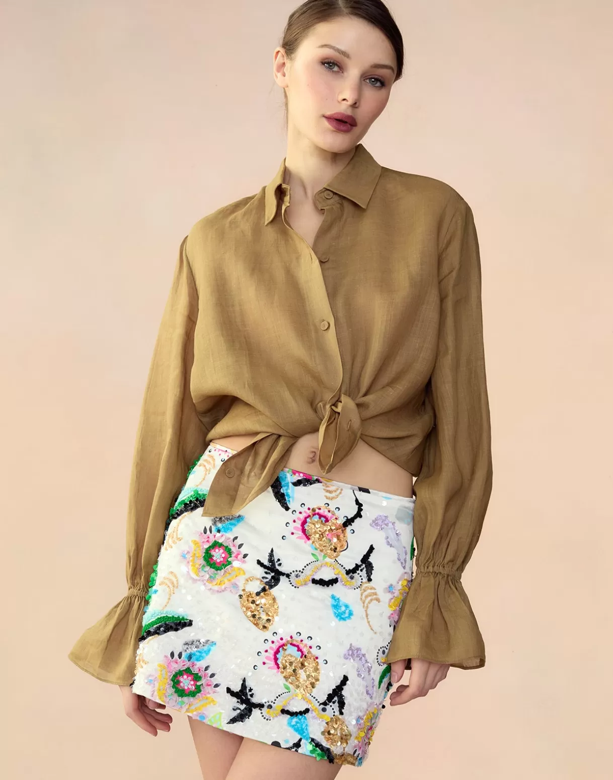 Bottoms-Cynthia Rowley Love Locket Skirt WHTML
