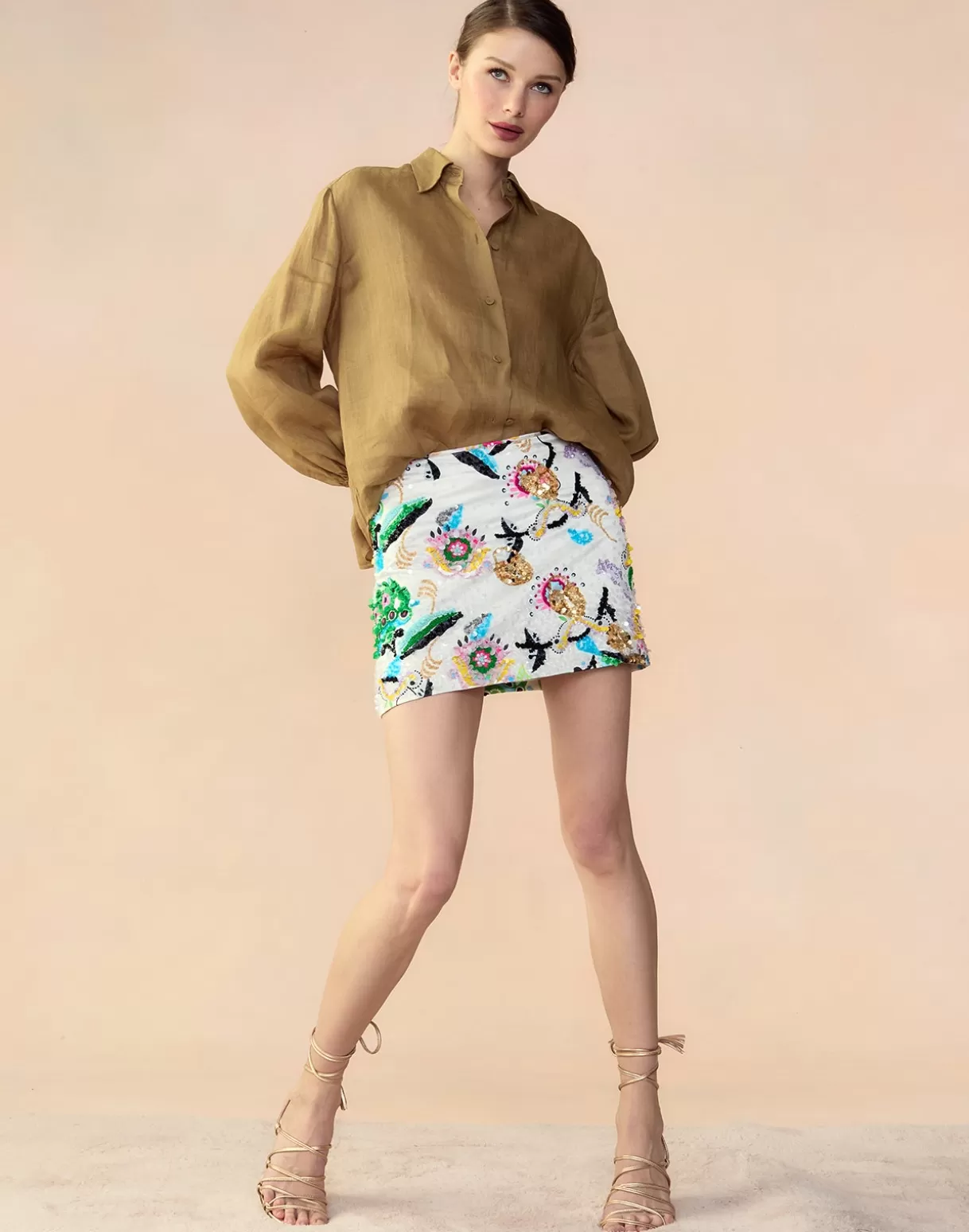 Bottoms-Cynthia Rowley Love Locket Skirt WHTML