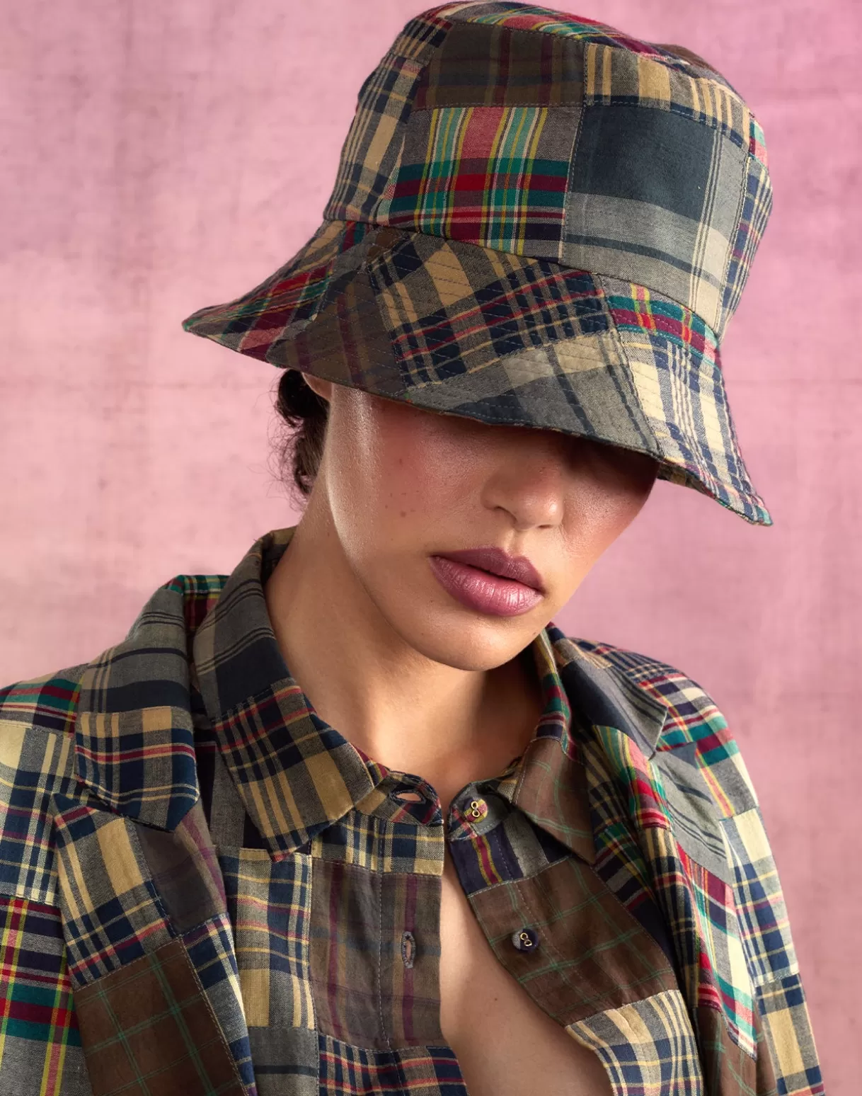 Accessories | Accessories-Cynthia Rowley Madrid Madras Bucket Hat PLAID