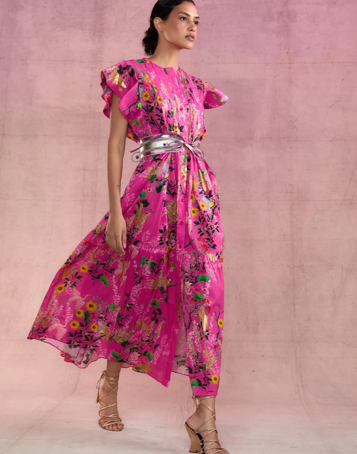 Dresses-Cynthia Rowley Malta Kaftan PNKFL