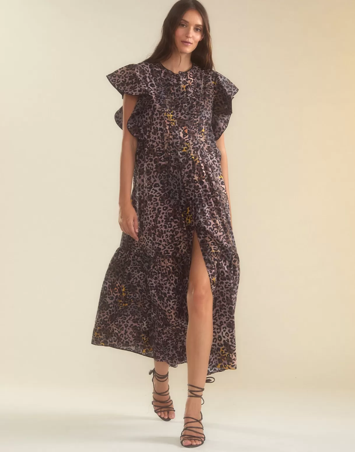 Dresses-Cynthia Rowley Malta Kaftan LEOPD