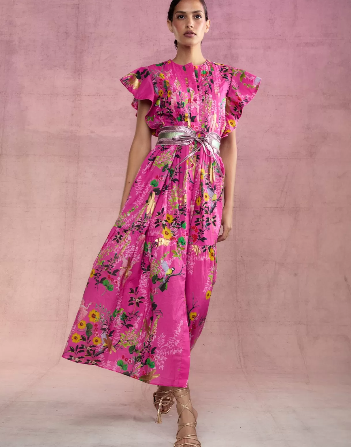 Dresses-Cynthia Rowley Malta Kaftan PNKFL