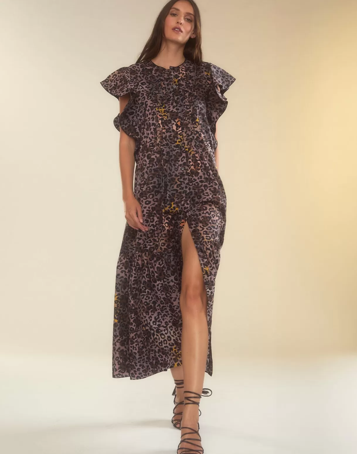 Dresses-Cynthia Rowley Malta Kaftan LEOPD