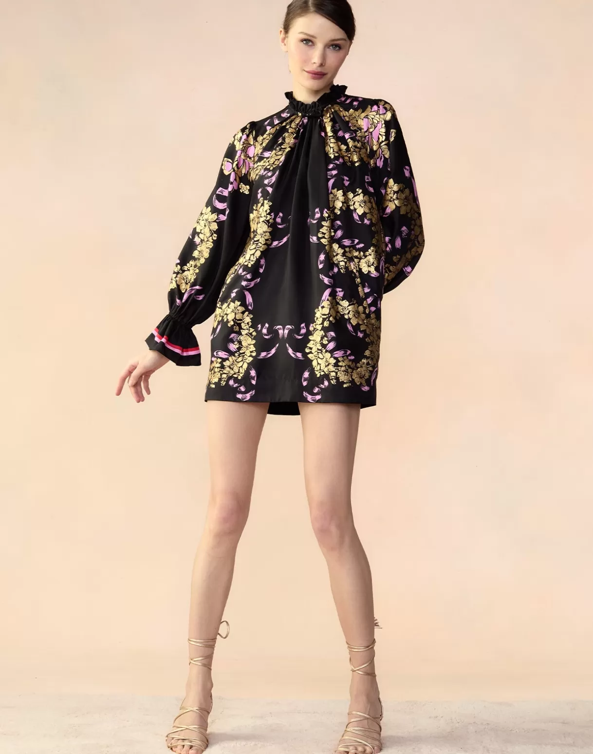 Dresses-Cynthia Rowley Marseille Shift Dress BLKGD