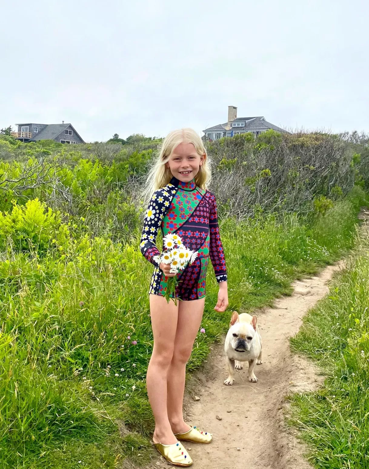 Surf & Swim-Cynthia Rowley Mia Daisy Patchwork Kids Wetsuit DSBMT