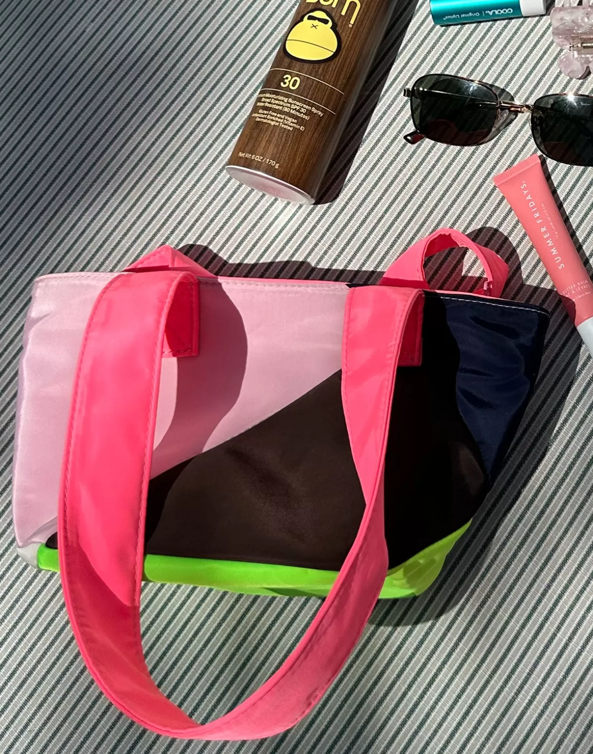 Surf & Swim | All Sport-Cynthia Rowley Mini Colorblock Nylon Tote MULTI