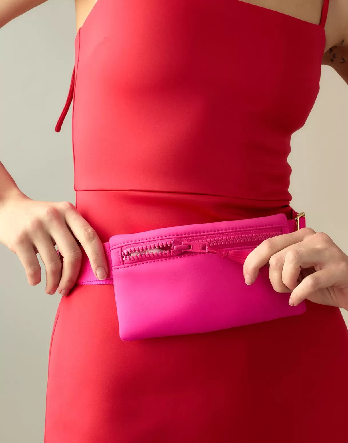 All Sport | Accessories-Cynthia Rowley Neoprene Belt Bag HTPNK