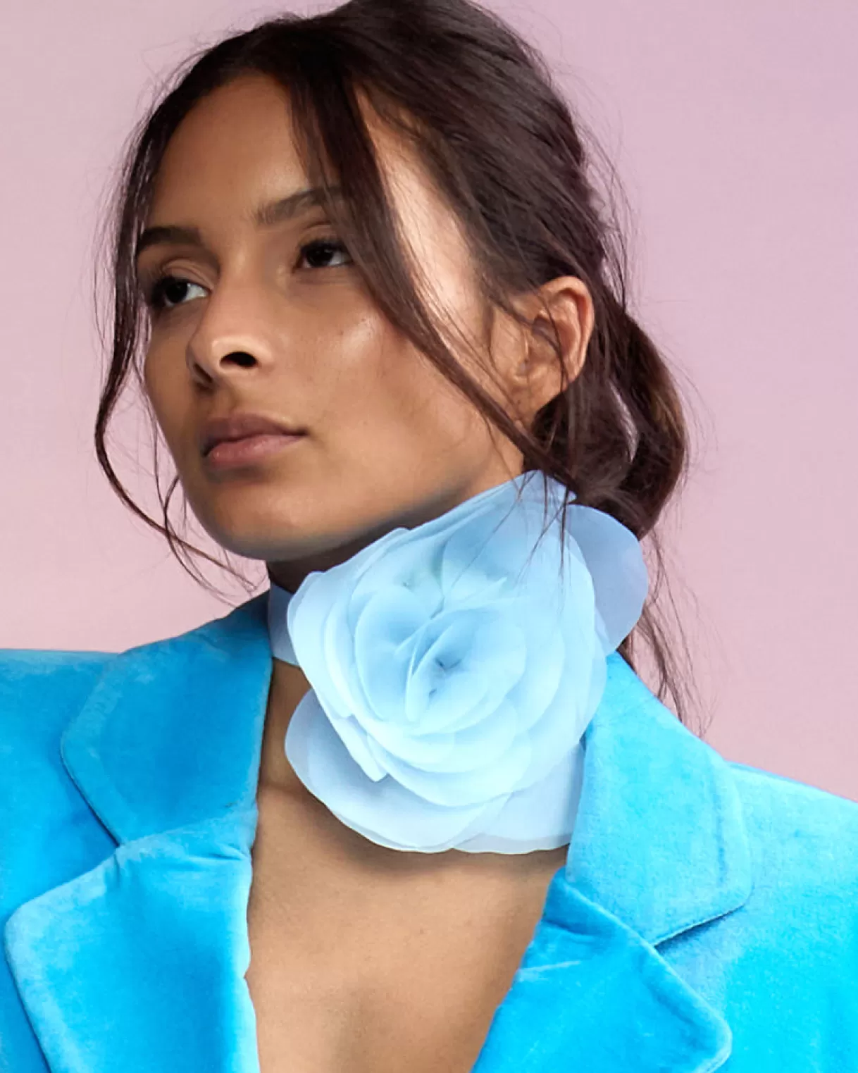 Accessories | Accessories-Cynthia Rowley Organza Flower Ties BLUE
