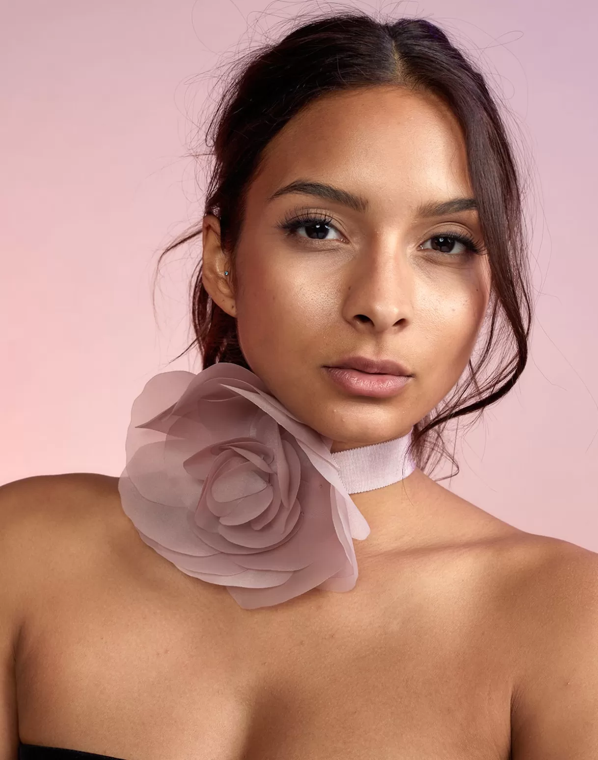 Accessories | Accessories-Cynthia Rowley Organza Flower Ties Blush