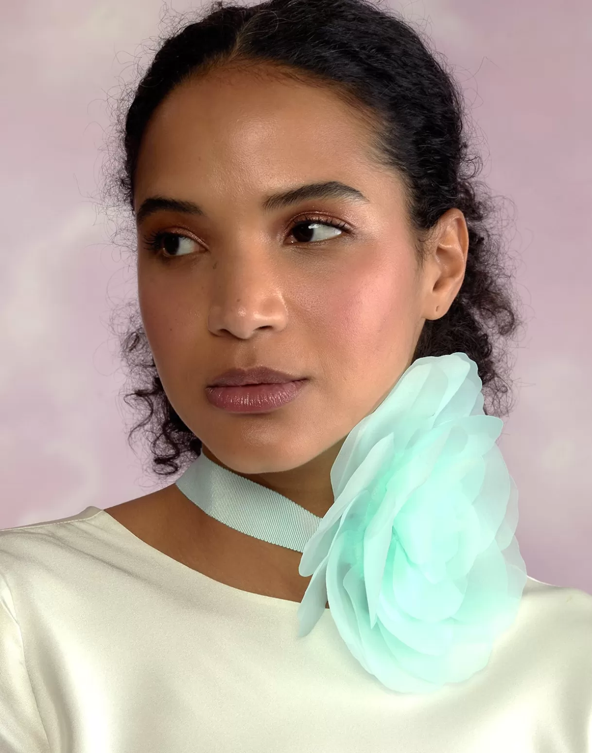 Accessories | Accessories-Cynthia Rowley Organza Flower Ties MINT