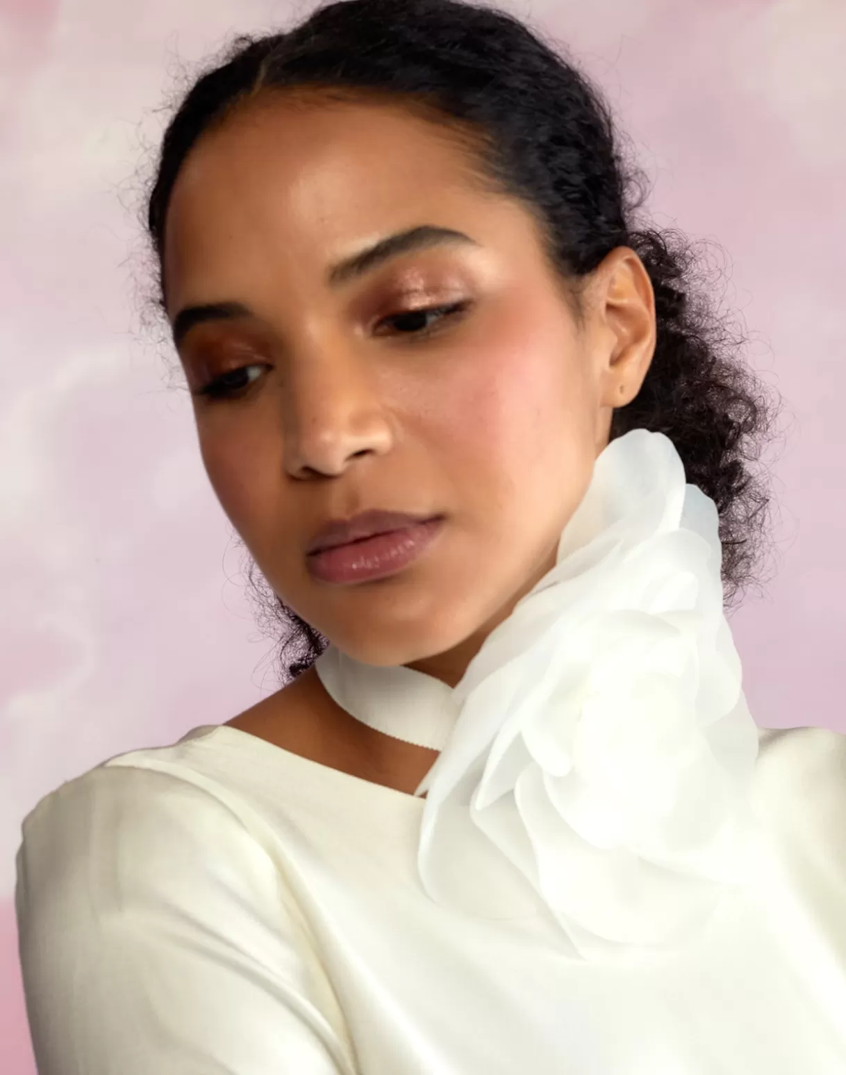 Accessories | Accessories-Cynthia Rowley Organza Flower Ties White