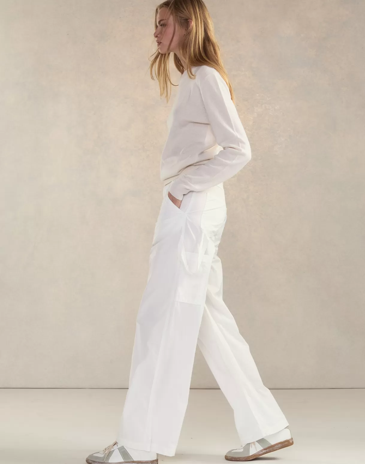 Bottoms-Cynthia Rowley Paige Painter Pant NATRL