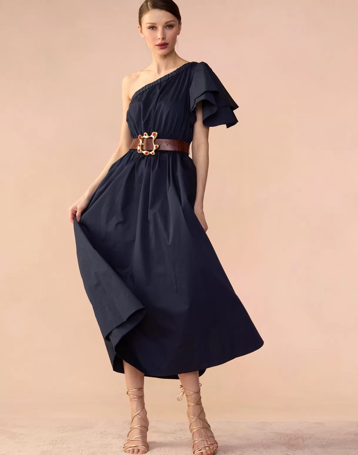 Dresses-Cynthia Rowley Palma Dress Navy