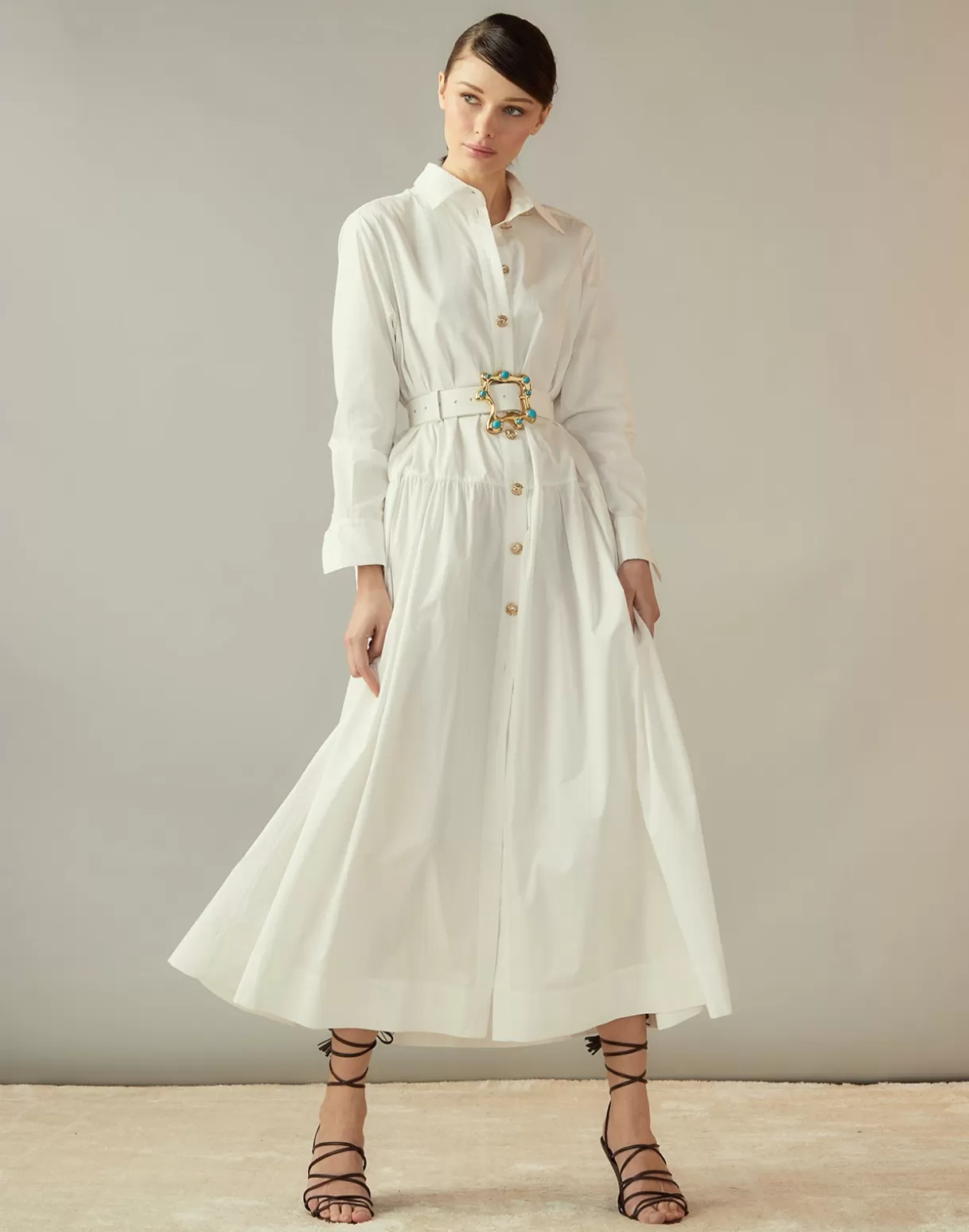 Dresses-Cynthia Rowley Perennial Shirt Dress White